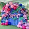 Hot Pink Blue Purple Balloon Arch - Double Stuffed Dusty Slate Blue Lavender Magenta Balloon Garland Royal Pink Latex Balloons Kit for Tropical Summer Hawaii Birthday Baby Shower Party Decoration